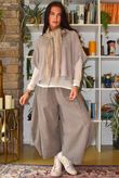 Bateau Needlecord 7/8 Barrel Culotte Pant Mocha